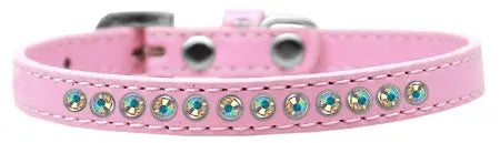 Ab Crystal Size 8 Light Pink Puppy Collar Default Title