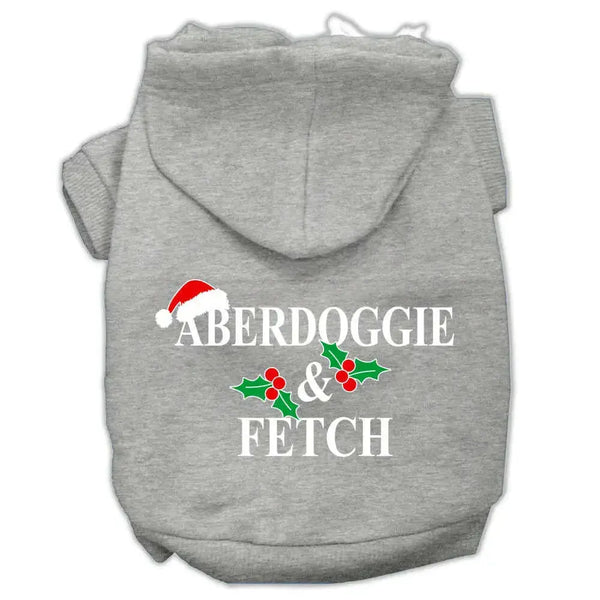 Aberdoggie-Christmas-Screen-Print-Pet-Hoodies-Grey-Size-L-GreatEagleInc-333963290