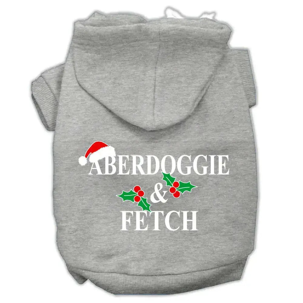 Aberdoggie-Christmas-Screen-Print-Pet-Hoodies-Grey-Size-S-GreatEagleInc-333962230