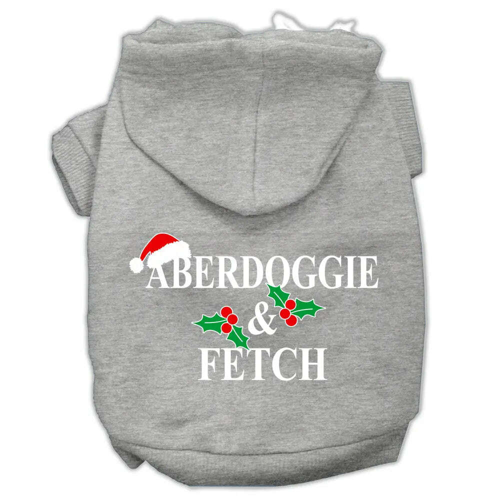 Aberdoggie-Christmas-Screen-Print-Pet-Hoodies-Grey-Size-Xxxl-GreatEagleInc-333960592