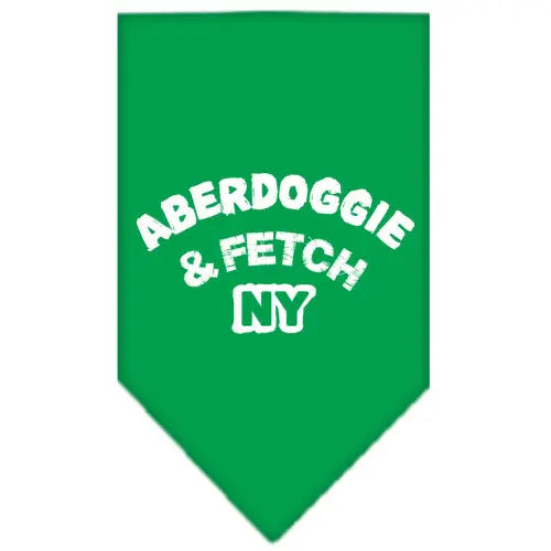 Aberdoggie Ny Screen Print Bandana Emerald Green Large Default Title