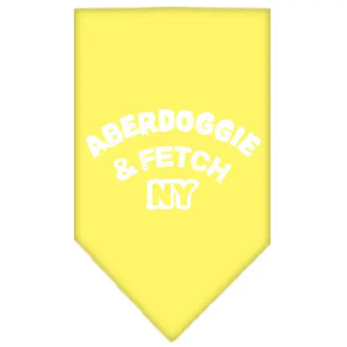 Aberdoggie Ny Screen Print Bandana Yellow Small Default Title