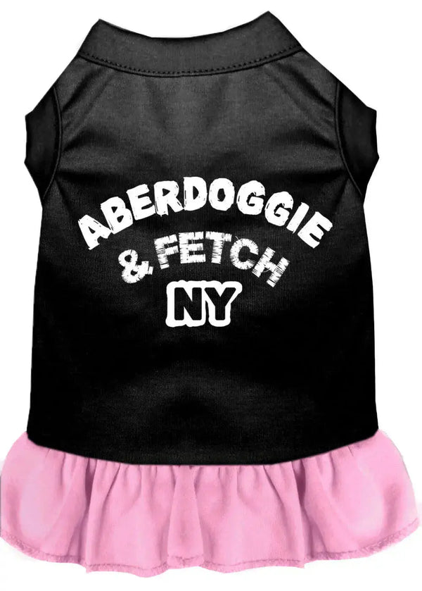Aberdoggie-Ny-Screen-Print-Dog-Dress-Black-With-Light-Pink-Lg-GreatEagleInc-318863480