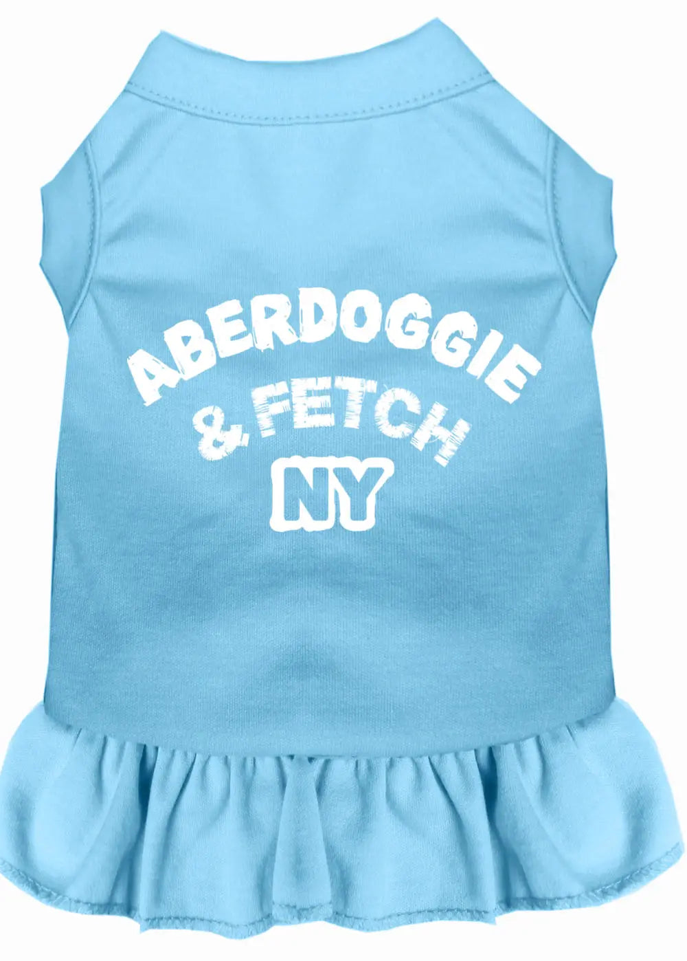 Aberdoggie Ny Screen Print Dress Baby Blue Sm Default Title