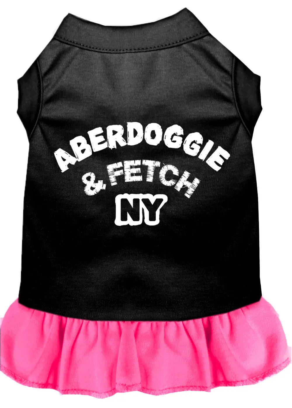 Aberdoggie Ny Screen Print Dress Black With Bright Pink Xs Default Title
