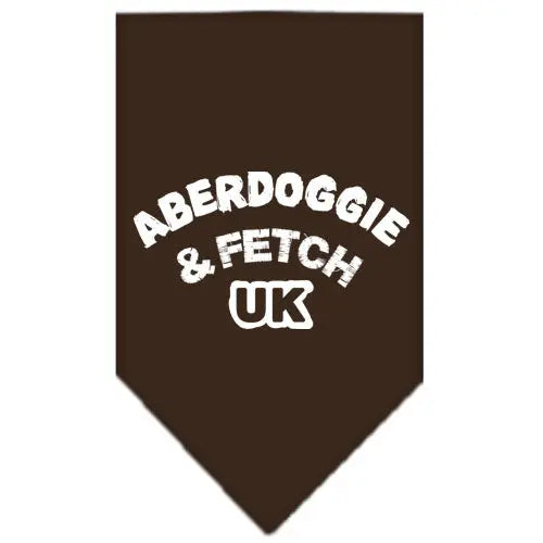 Aberdoggie Uk Screen Print Bandana Cocoa Small Default Title