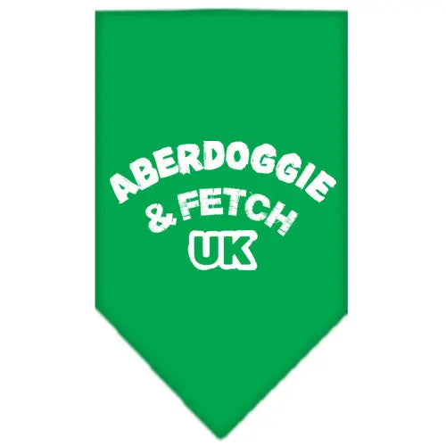Aberdoggie Uk Screen Print Bandana Emerald Green Small Default Title