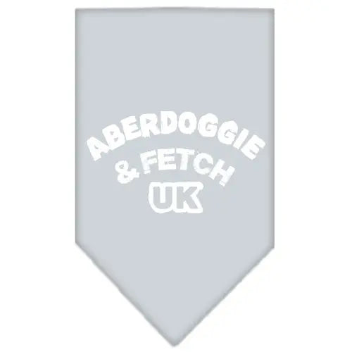 Aberdoggie Uk Screen Print Bandana Grey Small Default Title