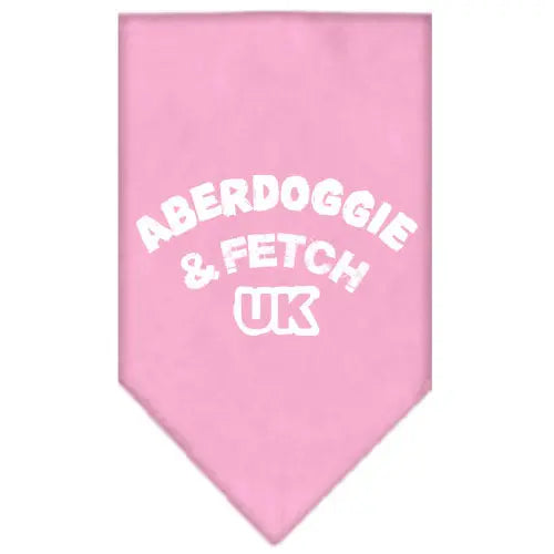 Aberdoggie Uk Screen Print Bandana Light Pink Small Default Title