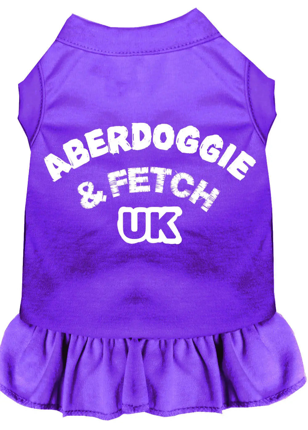 Aberdoggie Uk Screen Print Dress Purple 4x (22) Default Title