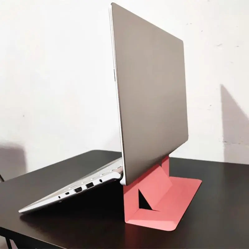 Adjustable Laptop Stand Laptop Pad Adhesive Invisible Stand Folding Bracket Portable Tablet Holder for iPad MacBook Laptop - GreatEagleInc