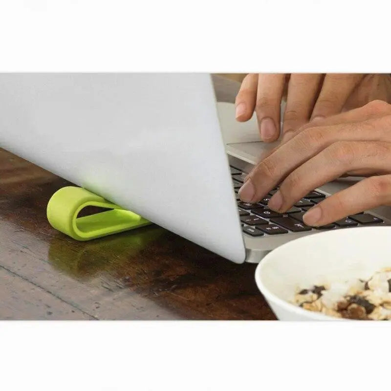 Adjustable Laptop Stand Laptop Pad Adhesive Invisible Stand Folding Bracket Portable Tablet Holder for iPad MacBook Laptop - GreatEagleInc