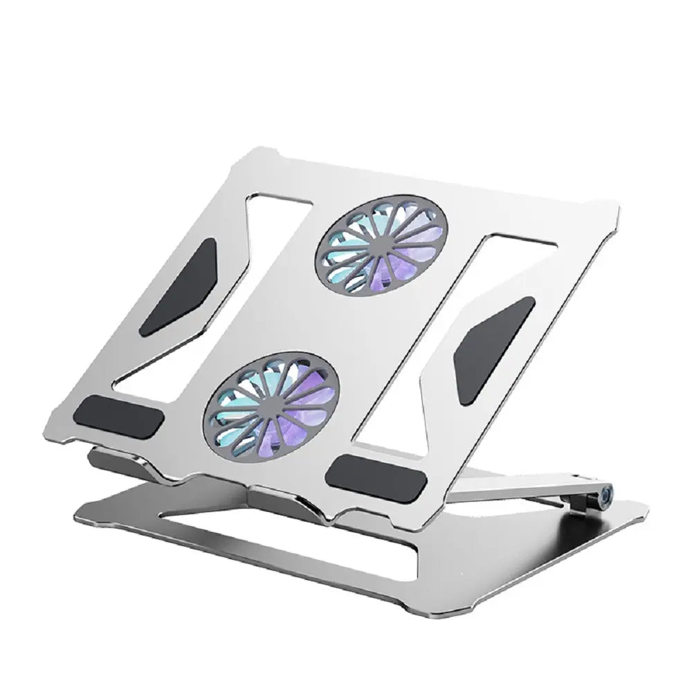 Adjustable Laptop Stand With Cooling Fans Base Support Laptop Table For Bed Folding Notebook Holder Stand Laptop Cooling Bracket