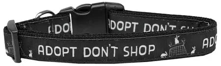 Adopt Don't Shop Nylon Dog Collar Xl Default Title