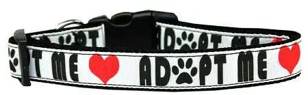 Adopt-Me-Nylon-Dog-Collar-Medium-Narrow-GreatEagleInc-318824946