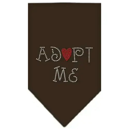 Adopt-Me-Rhinestone-Bandana-Cocoa-Large-GreatEagleInc-319334537