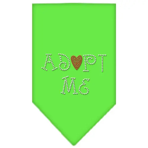 Adopt Me Rhinestone Bandana Lime Green Small Default Title