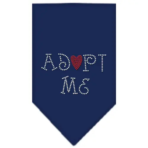 Adopt Me Rhinestone Bandana Navy Blue Large Default Title