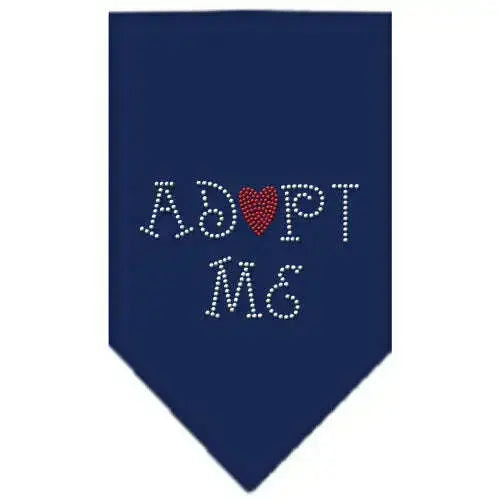 Adopt-Me-Rhinestone-Bandana-Navy-Blue-Large-GreatEagleInc-319334173