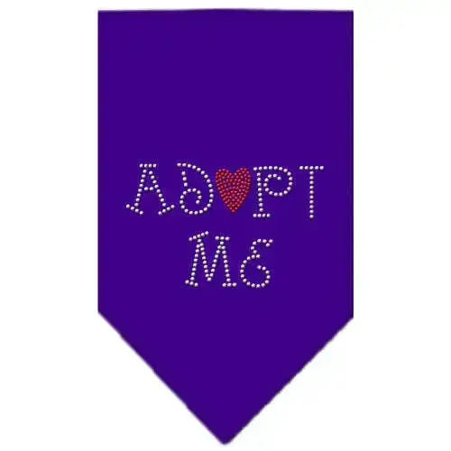 Adopt-Me-Rhinestone-Bandana-Purple-Large-GreatEagleInc-319333936