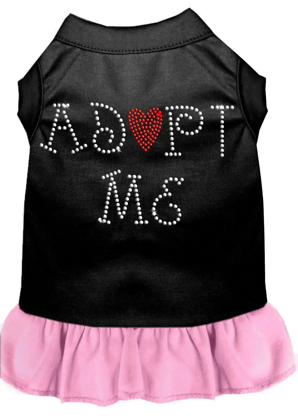 Adopt-Me-Rhinestone-Dresses-Black-With-Light-Pink-Med-GreatEagleInc-333623937
