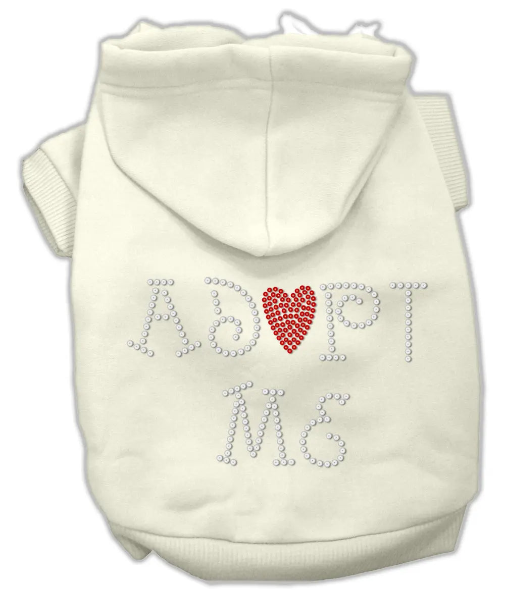 Adopt Me Rhinestone Hoodie Cream S Default Title