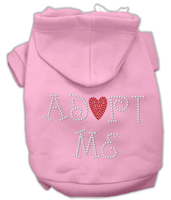 Adopt Me Rhinestone Hoodie Pink S Default Title