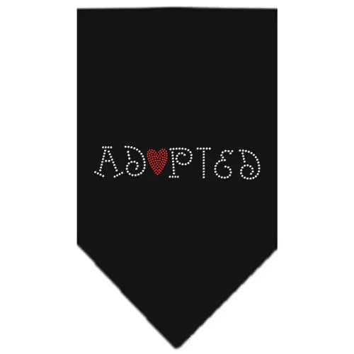 Adopted Rhinestone Bandana Black Small Default Title