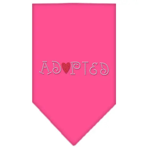 Adopted Rhinestone Bandana Bright Pink Small Default Title