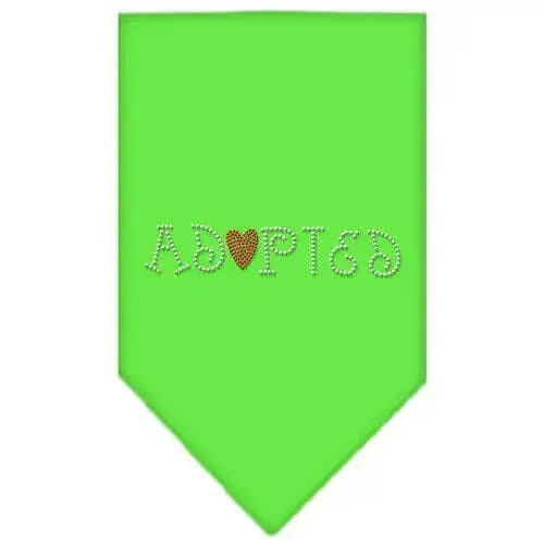 Adopted-Rhinestone-Bandana-Lime-Green-Small-GreatEagleInc-319335527