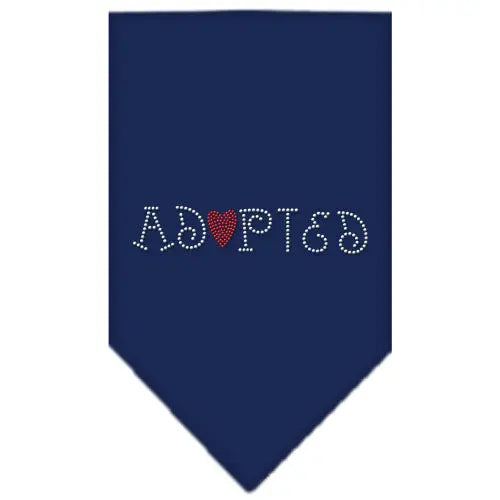 Adopted Rhinestone Bandana Navy Blue Large Default Title