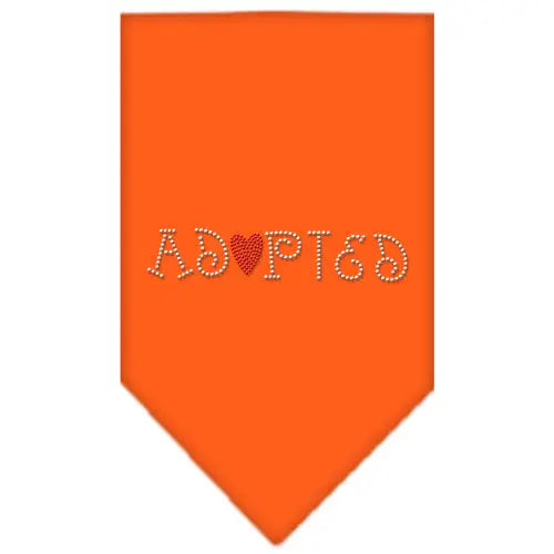 Adopted Rhinestone Bandana Orange Large Default Title