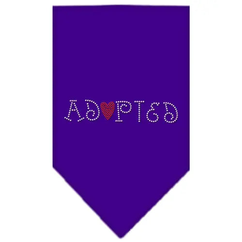 Adopted Rhinestone Bandana Purple Small Default Title