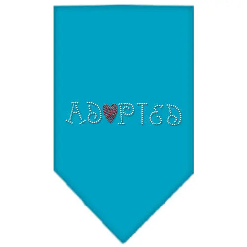 Adopted Rhinestone Bandana Turquoise Large Default Title