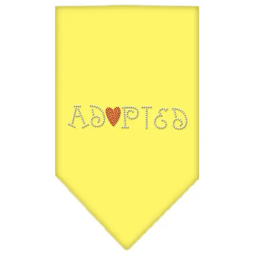 Adopted Rhinestone Bandana Yellow Small Default Title