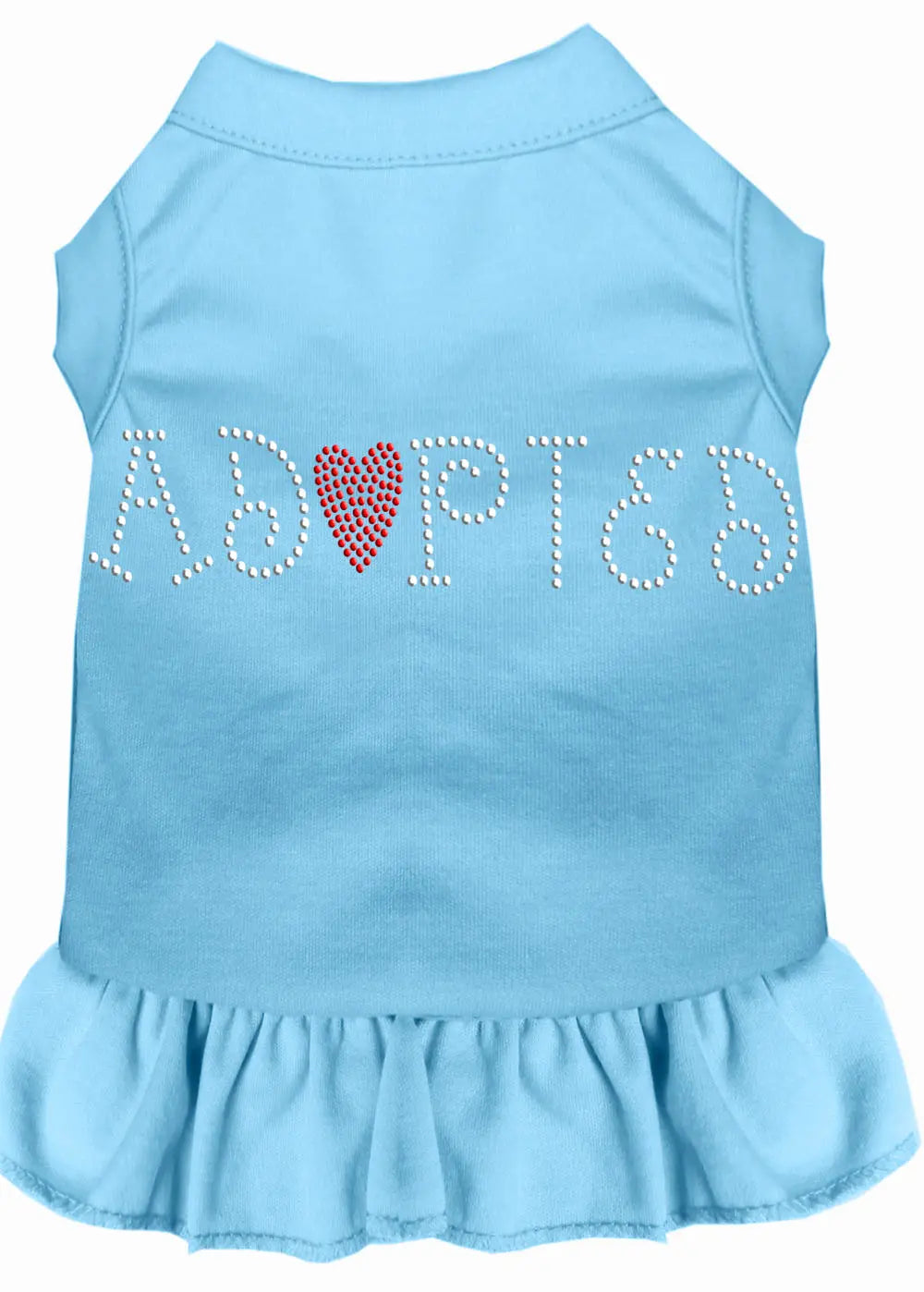 Adopted Rhinestone Dress Baby Blue Med Default Title