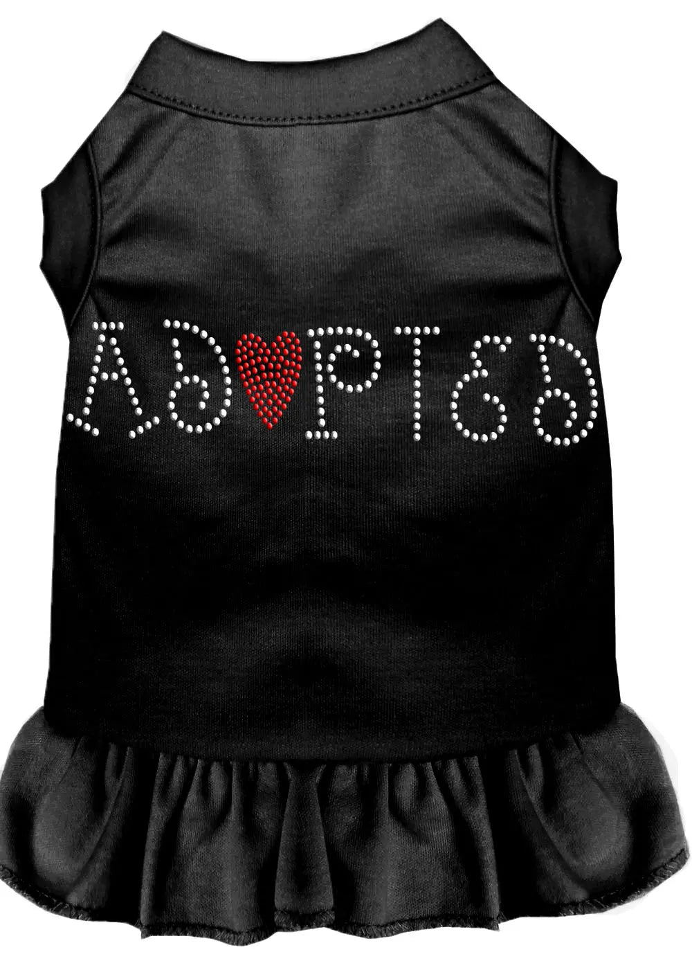 Adopted Rhinestone Dress Black Xxxl Default Title