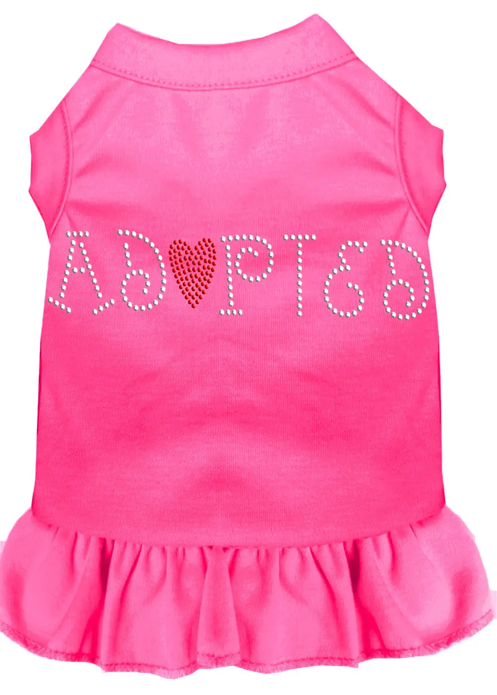 Adopted Rhinestone Dress Bright Pink Xxl Default Title