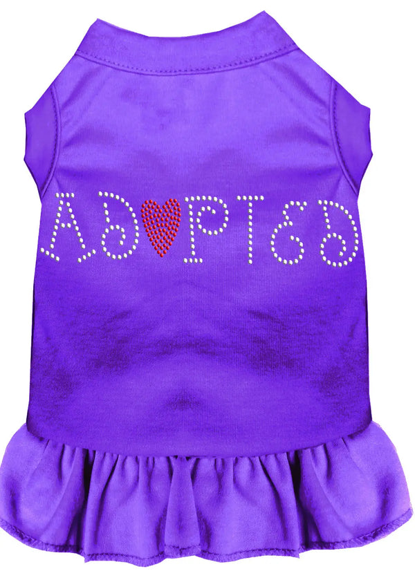 Adopted Rhinestone Dress Purple Xxl Default Title