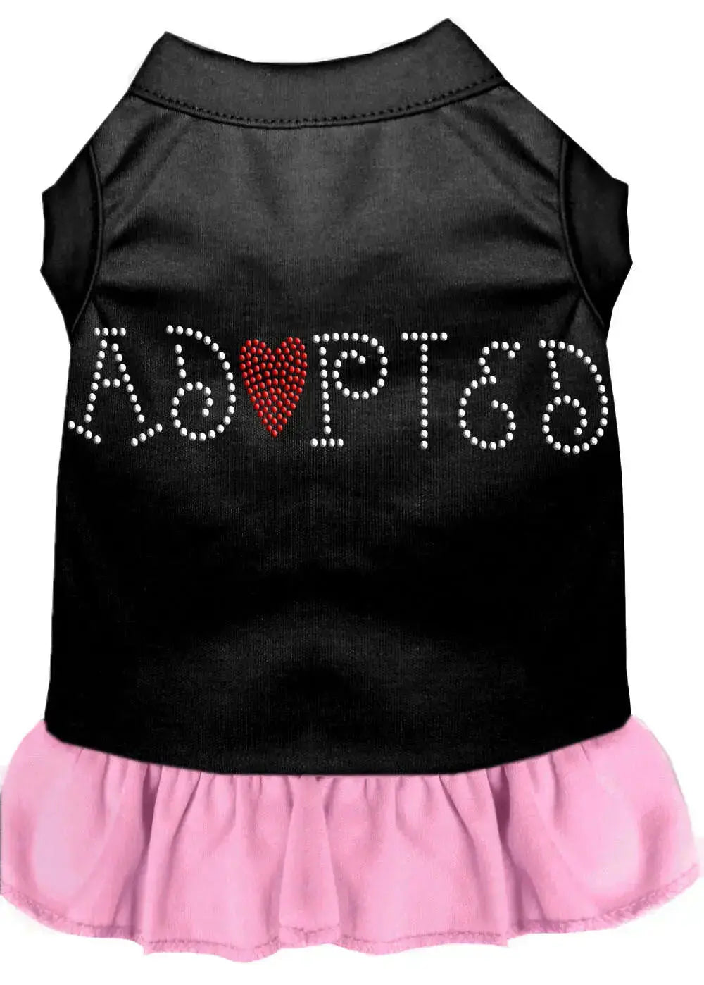 Adopted-Rhinestone-Dresses-Black-With-Light-Pink-Xs-GreatEagleInc-318678824