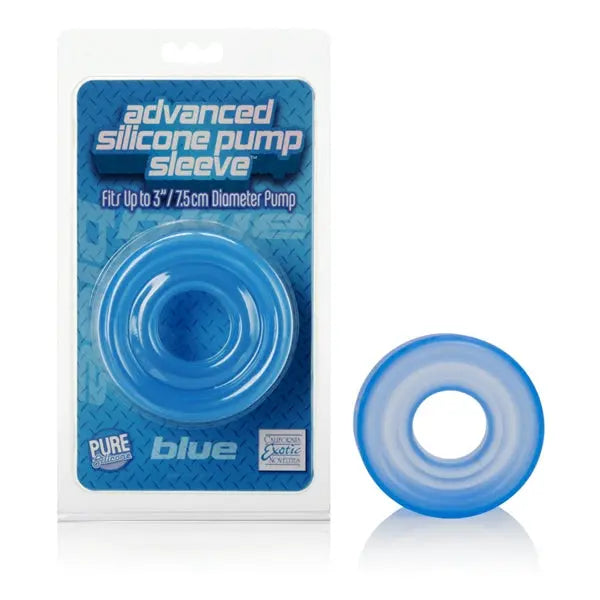 Advanced Silicone Pump Sleeve Blue California Exotic Novelties