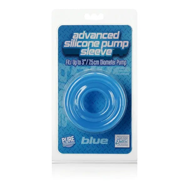 Advanced Silicone Pump Sleeve Blue California Exotic Novelties