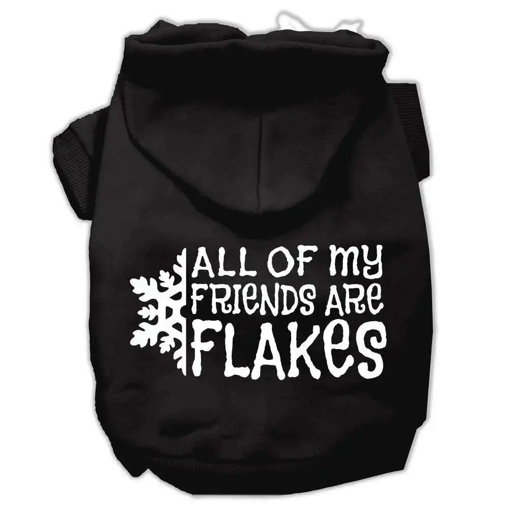 All-My-Friends-Are-Flakes-Screen-Print-Pet-Hoodies-Black-Size-Xs-GreatEagleInc-333964396