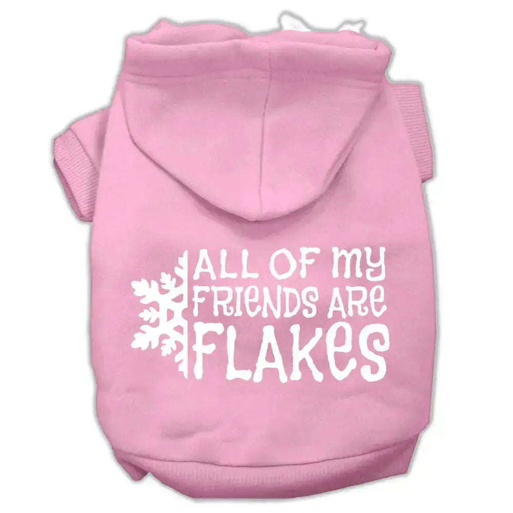 All-My-Friends-Are-Flakes-Screen-Print-Pet-Hoodies-Light-Pink-Size-Xl-GreatEagleInc-333906384