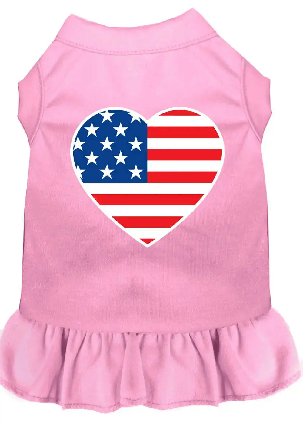 American-Flag-Heart-Screen-Print-Dress-Light-Pink-Xxl-GreatEagleInc-318930436