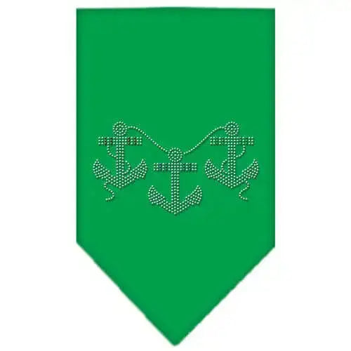 Anchors-Rhinestone-Bandana-Emerald-Green-Small-GreatEagleInc-319330787