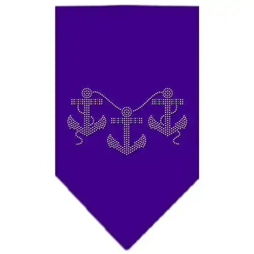 Anchors-Rhinestone-Bandana-Purple-Large-GreatEagleInc-319331525