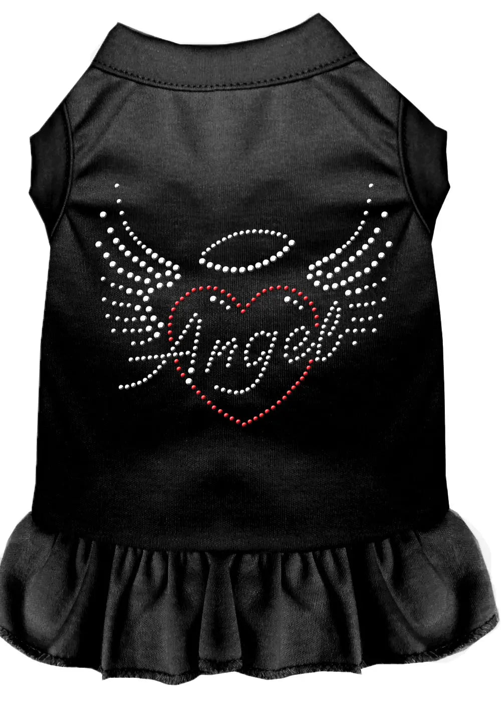 Angel Heart Rhinestone Dress Black Lg Default Title