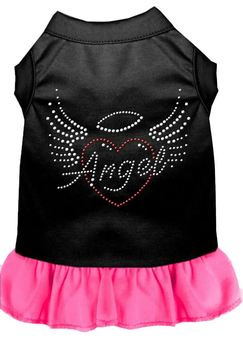 Angel-Heart-Rhinestone-Dress-Black-With-Bright-Pink-Xxl-GreatEagleInc-320077980