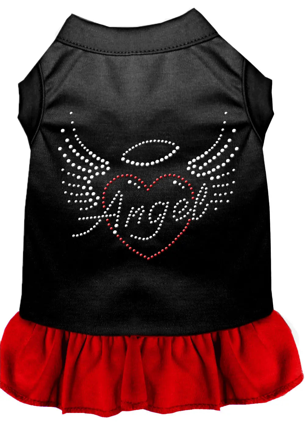 Angel Heart Rhinestone Dress Black With Red Xs Default Title